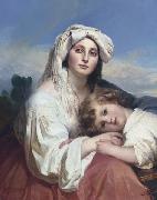 Italienerin mit Kind Franz Xaver Winterhalter